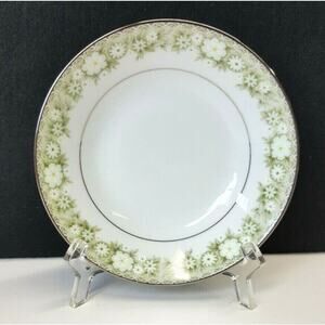 Set/5 Noritake Princeton 6911 Fruit / Berry Bowl Green Flower Border Japan